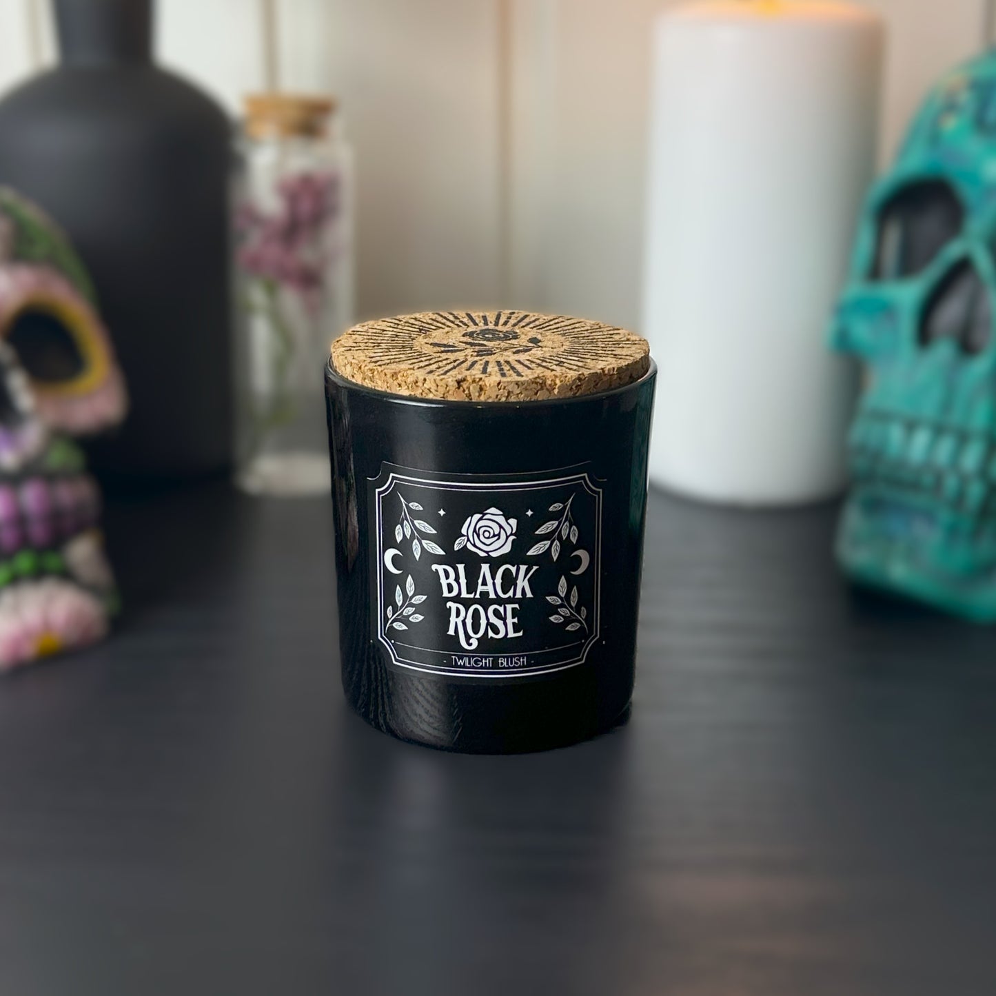 Black Rose Twilight Blush Candle