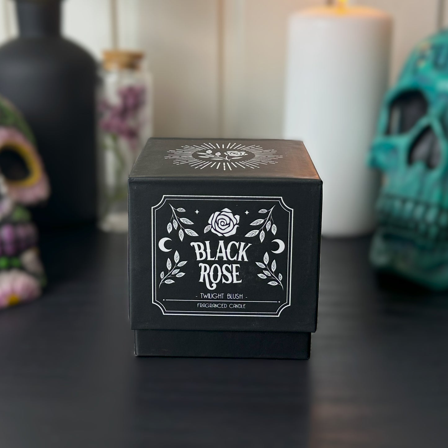 Black Rose Twilight Blush Candle