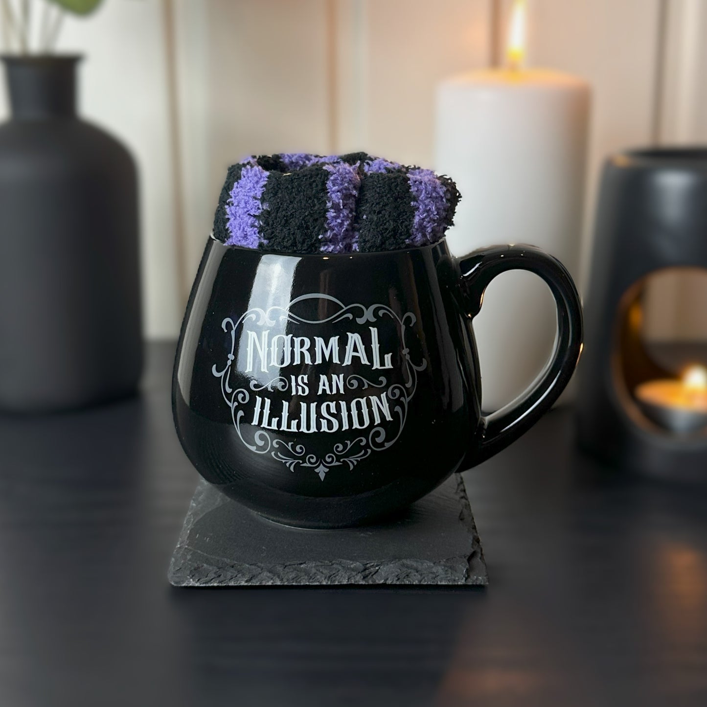 Normal is an Illusion Mug and Socks Set